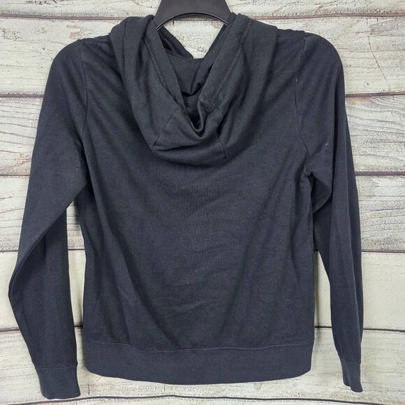 Nike Women’s Black Pullover Hoodie Gold Logo Size Small - Picture 3 of 6